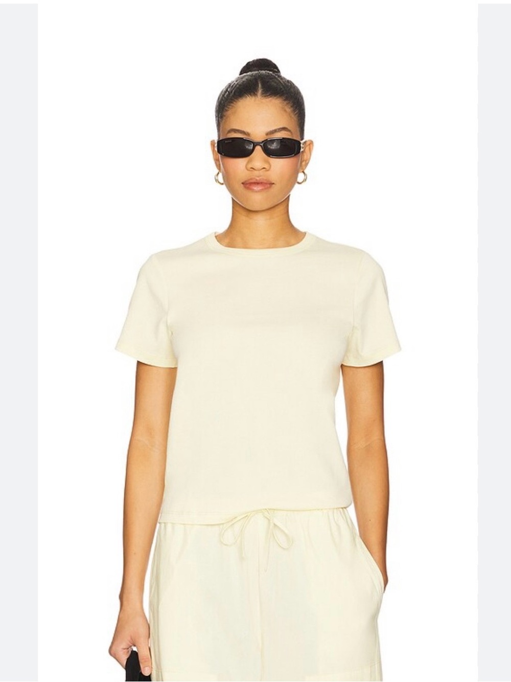 Pistola Alba Baby Tee Crewneck Short Sleeve Top in Lemonade